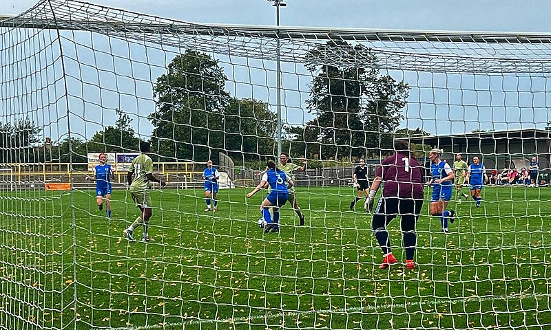 Lauren Brooker in goal for Hitchin