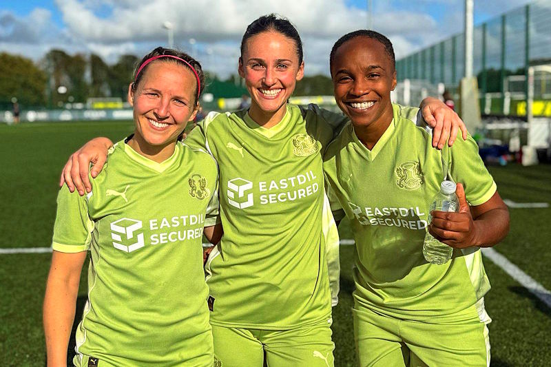 Hayley West, Lucy Porter and 'Super' Sammy Rowland