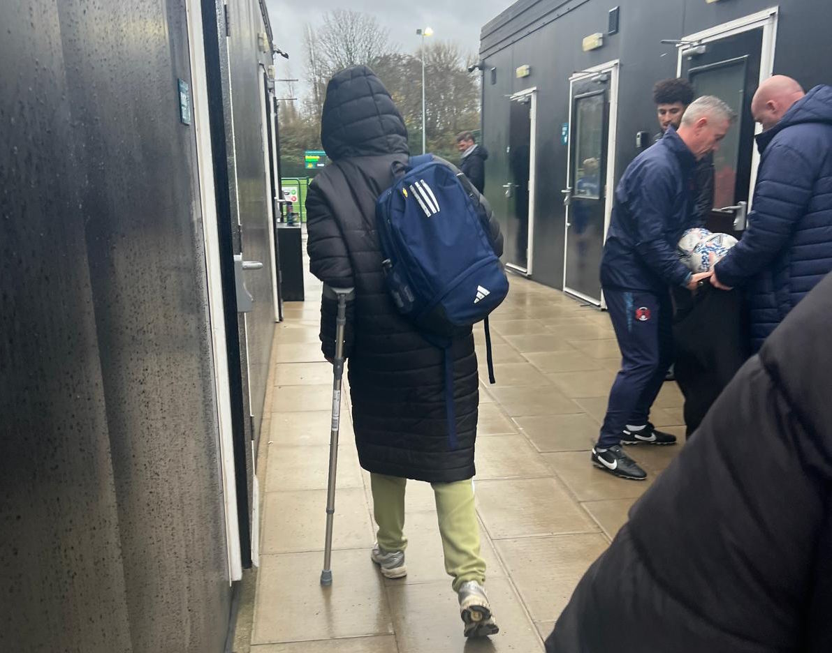 Sammy Rowland looks crocked