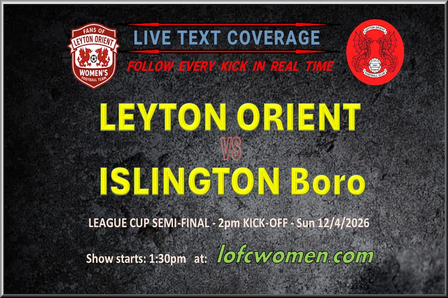 Banner ad for Live Text vs Islington Boro