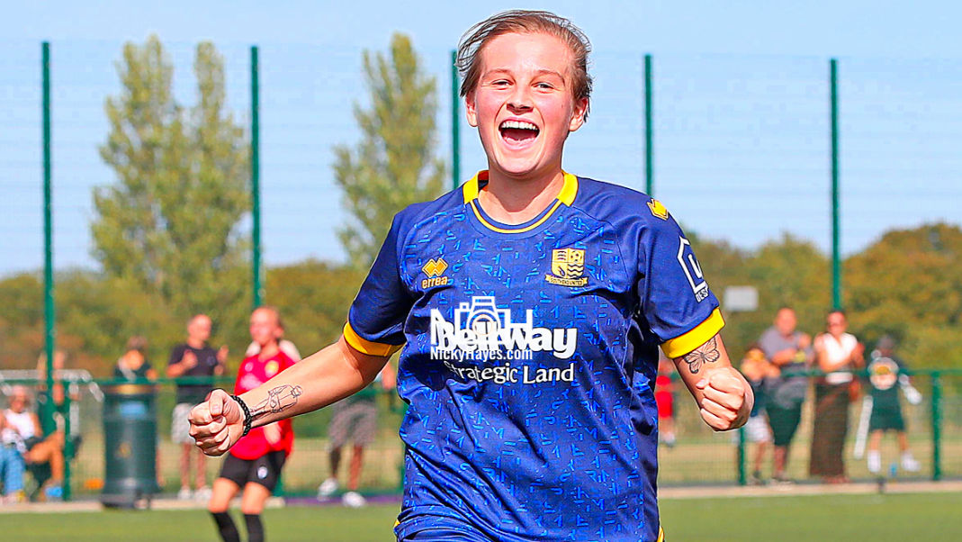 Georgia Hyland bagged a brace against Wormley - by herself!