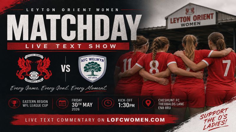 Leyton Orient 5:1 AFC Welwyn. 