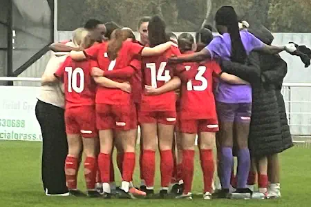 Team pre-match huddle photo